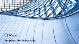  Presentation with blue abstract - Presentation consisting of abstract blue background with lines background and a sky blue colored foreground