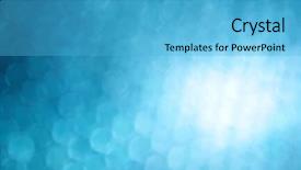  Presentation with white cells - Presentation featuring abstract blue cells background and a light blue colored foreground