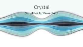  Presentation with paper line - Presentation theme having abstract-blue-color-wave-strip background and a sky blue colored foreground