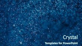  Presentation with blue design - Slides consisting of abstract blue dots background background and a ocean colored foreground