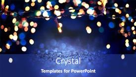  Presentation with blue lights - Presentation theme consisting of abstract-blue-glitter-lights-background background and a ocean colored foreground