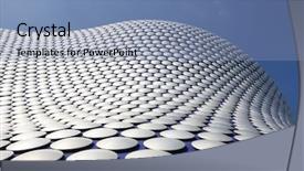  Presentation with modern building - PPT theme having abstract blue grey gray - modern building background and a seafoam green colored foreground