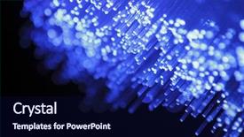  Presentation with abstract light - Theme consisting of abstract blue light source background and a navy blue colored foreground