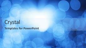  Presentation with abstract light - Beautiful presentation featuring abstract blue light backdrop and a light blue colored foreground