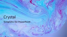  Presentation with blue marble - Theme enhanced with abstract blue marble background stains background and a light blue colored foreground