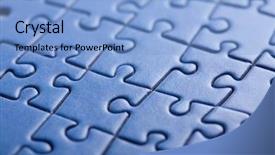  Presentation with abstract puzzle - Presentation featuring abstract blue puzzle background background and a light blue colored foreground