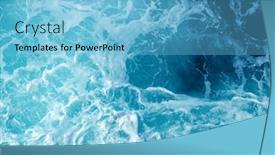  Presentation with abstract blue white - PPT layouts consisting of abstract-blue-sea-water background and a light blue colored foreground