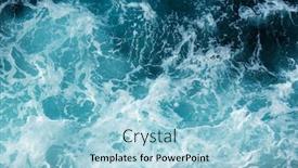  Presentation with abstract blue white - Theme enhanced with abstract-blue-sea-water background and a light blue colored foreground