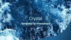  Presentation with water wave - Beautiful slides featuring abstract-blue-sea-water backdrop and a ocean colored foreground