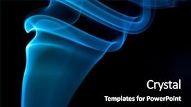  Presentation with blue abstract - Audience pleasing PPT theme consisting of abstract-blue-smoke-over-black and a  colored foreground