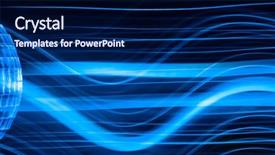  Presentation with disco ball - Slides consisting of abstract blue style - disco ball light background background and a navy blue colored foreground