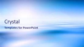 Presentation with blue water - Cool new PPT theme with abstract blue water and sky backdrop and a sky blue colored foreground