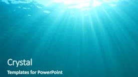  Presentation with abstract water colour - Presentation theme consisting of abstract blue water background underwater background and a gray colored foreground