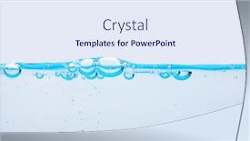  Presentation with abstract water drops - Beautiful slides featuring abstract-blue-water-bubble-drops backdrop and a sky blue colored foreground