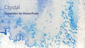  Presentation with abstract watercolor - Audience pleasing presentation consisting of abstract blue watercolor 5 backdrop and a lemonade colored foreground