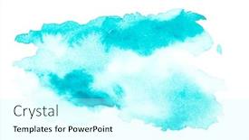  Presentation with abstract watercolor - Slide deck enhanced with abstract-blue-watercolor-background background and a arctic colored foreground