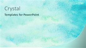  Presentation with abstract watercolor - Presentation theme with abstract-blue-watercolor-background background and a cool aqua colored foreground