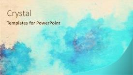  Presentation with abstract blue texture - Presentation having abstract-blue-watercolor-paintings-paper background and a cream colored foreground