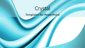  Presentation with blue wave - Colorful presentation theme enhanced with abstract blue wave background backdrop and a arctic colored foreground