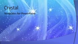  Presentation with blue wave - Cool new slides with abstract blue wave background backdrop and a arctic colored foreground