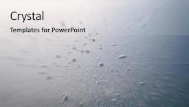  Presentation with winter blue - Presentation enhanced with abstract blue winter background snowfall background and a sky blue colored foreground