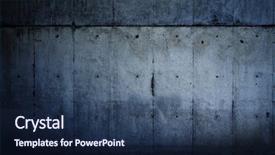  Presentation with grungy white concrete wall - PPT theme enhanced with abstract bluish - dark grungy concrete wall background and a navy blue colored foreground