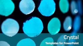  Presentation with light blue dna - Presentation theme consisting of abstract bluish - light coming through small round background and a teal colored foreground