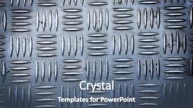  Presentation with diamond plate - Colorful slide deck enhanced with abstract bluish - steel diamond pattern plate texture backdrop and a  colored foreground