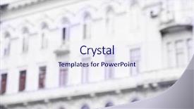  Presentation with blur - Cool new slide deck with abstract blur background backdrop and a sky blue colored foreground