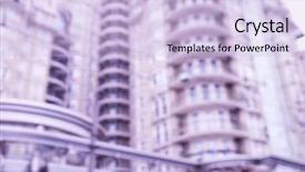  Presentation with blur - Presentation theme consisting of abstract blur background background and a light blue colored foreground