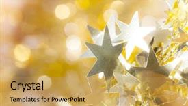  Presentation with orange colour abstract gold - Slides enhanced with abstract blur golden christmas background background and a  colored foreground