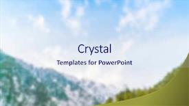  Presentation with blur abstract people people - Theme enhanced with abstract blur japan winter mountain background and a sky blue colored foreground