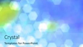  Presentation with blur - Colorful theme enhanced with abstract blur of sea shore backdrop and a sky blue colored foreground