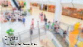  Presentation with blur abstract people people - PPT layouts featuring abstract-blur-people-in-shopping background and a lemonade colored foreground