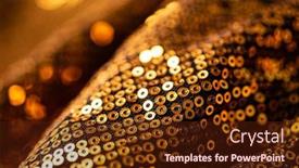  Presentation with sequin - PPT theme featuring abstract-blur-sequin-dress-colorful background and a wine colored foreground