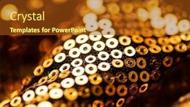  Presentation with sequin - Theme consisting of abstract-blur-sequin-dress-colorful background and a tawny brown colored foreground