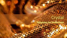  Presentation with sequin - Presentation design having abstract-blur-sequin-dress-colorful background and a tawny brown colored foreground