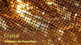  Presentation with sequin - Slide deck enhanced with abstract-blur-sequin-dress-colorful background and a tawny brown colored foreground