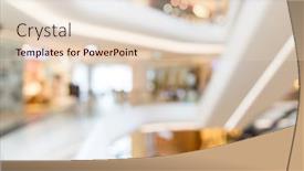  Presentation with mall - Slide set enhanced with abstract-blur-shopping-mall background and a lemonade colored foreground