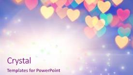  Presentation with blurred bokeh - Amazing presentation having abstract blurred background natural heart backdrop and a sky blue colored foreground