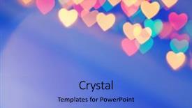  Presentation with blurred bokeh - Amazing slides having blurred background natural heart shape backdrop and a light blue colored foreground