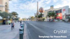  Presentation with las vegas nevada - Theme having abstract-blurred-background-of-las background and a seafoam green colored foreground