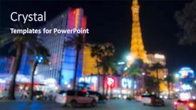  Presentation with las vegas nevada - PPT layouts enhanced with abstract-blurred-background-of-las background and a wine colored foreground