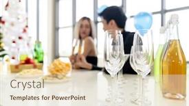  Presentation with condominium - PPT layouts consisting of abstract-blurred-background-of-young background and a lemonade colored foreground