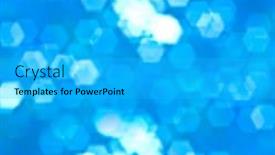  Presentation with blue lights - Beautiful slides featuring abstract blurred blue lights out of focus backdrop and a cyan colored foreground