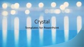  Presentation with blurred bokeh - Colorful slides enhanced with abstract blurred cityscape background with bokeh effect grunge and retro style backdrop and a light blue colored foreground