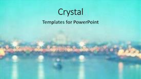  Presentation with blurred bokeh - Amazing PPT layouts having abstract blurred cityscape background with bokeh effect grunge and retro style backdrop and a arctic colored foreground