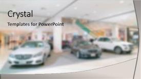  Presentation with photo show - PPT theme consisting of abstract-blurred-photo-of-motor background and a light gray colored foreground