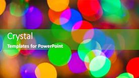  Presentation with blurred bokeh - Audience pleasing slide deck consisting of abstract-blurred-photography-bokeh-holiday backdrop and a shamrock green colored foreground