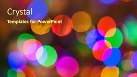  Presentation with blurred bokeh - Amazing PPT layouts having abstract-blurred-photography-bokeh-holiday backdrop and a tawny brown colored foreground